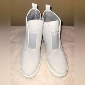 Ccocci platform wedge sneaker ankle booties